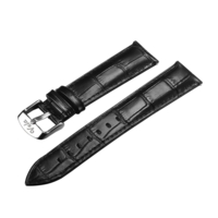 Leather Strap crocodile Silver